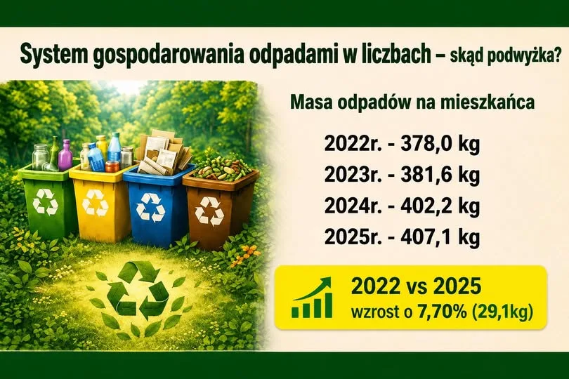 Mieszkańcy KZGRL wytwarzają coraz więcej odpadów. Dane mówią same za siebie