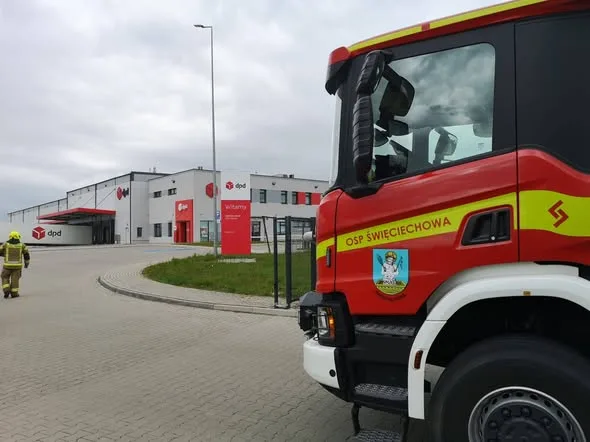 Alarm pożarowy na ul. Produkcyjnej w Święciechowie