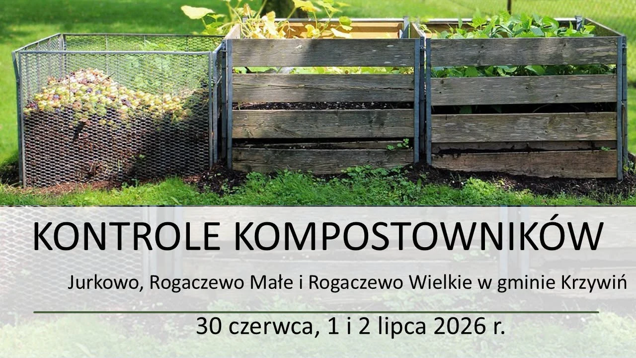 Kontrole kompostowników w gminie Krzywiń – trzy miejscowości na celowniku