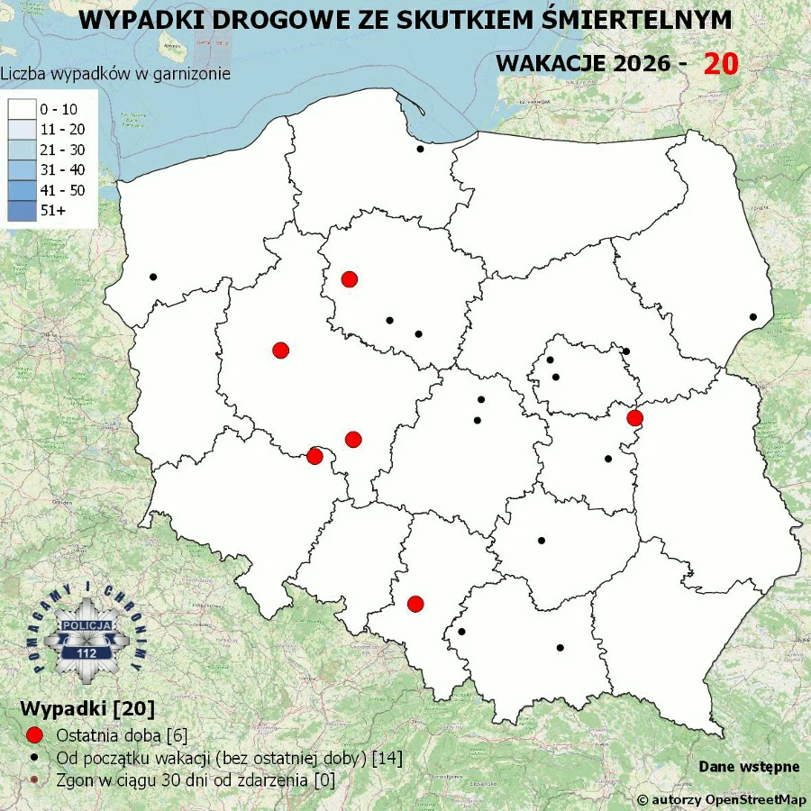 Śmiertelne wypadki na drogach. Policja apeluje o ostrożność