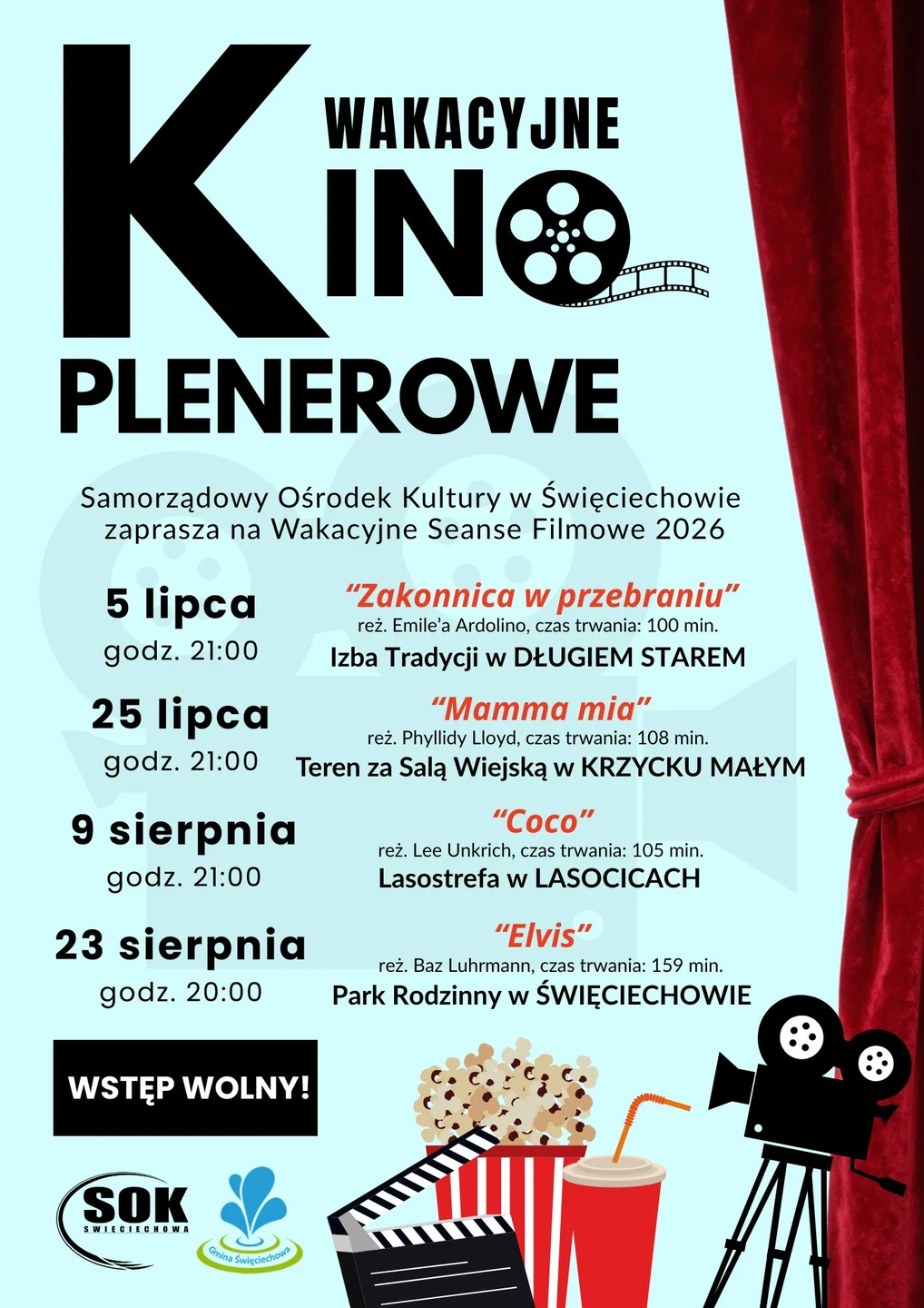 Wakacyjne Kino Plenerowe w Długiem Starem startuje w niedzielę