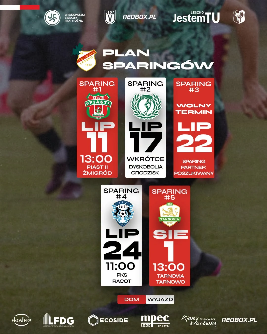 Polonia Dąb Zaborowo ma plan sparingów przed startem w V lidze