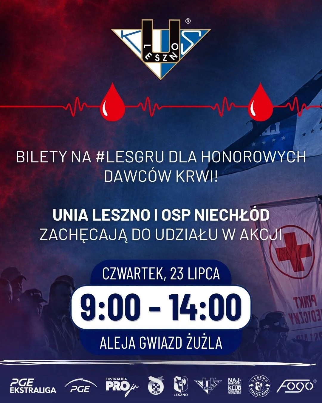 Oddaj krew i zgarnij bilet na mecz Unii Leszno