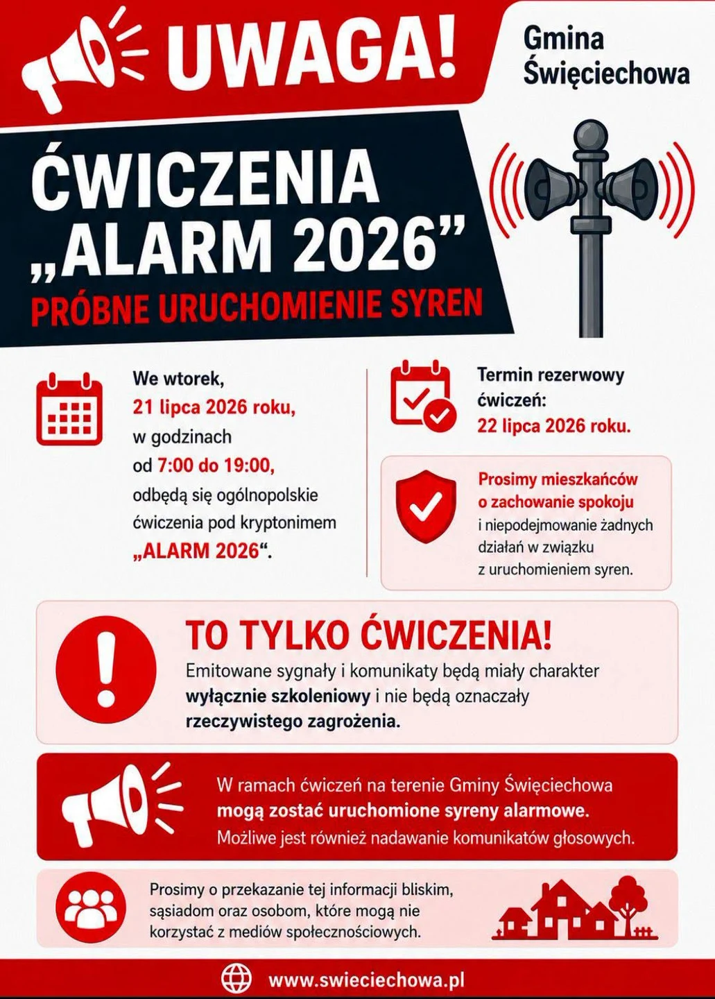 Ćwiczenia OSP Świeciechowa – we wtorek 21 lipca