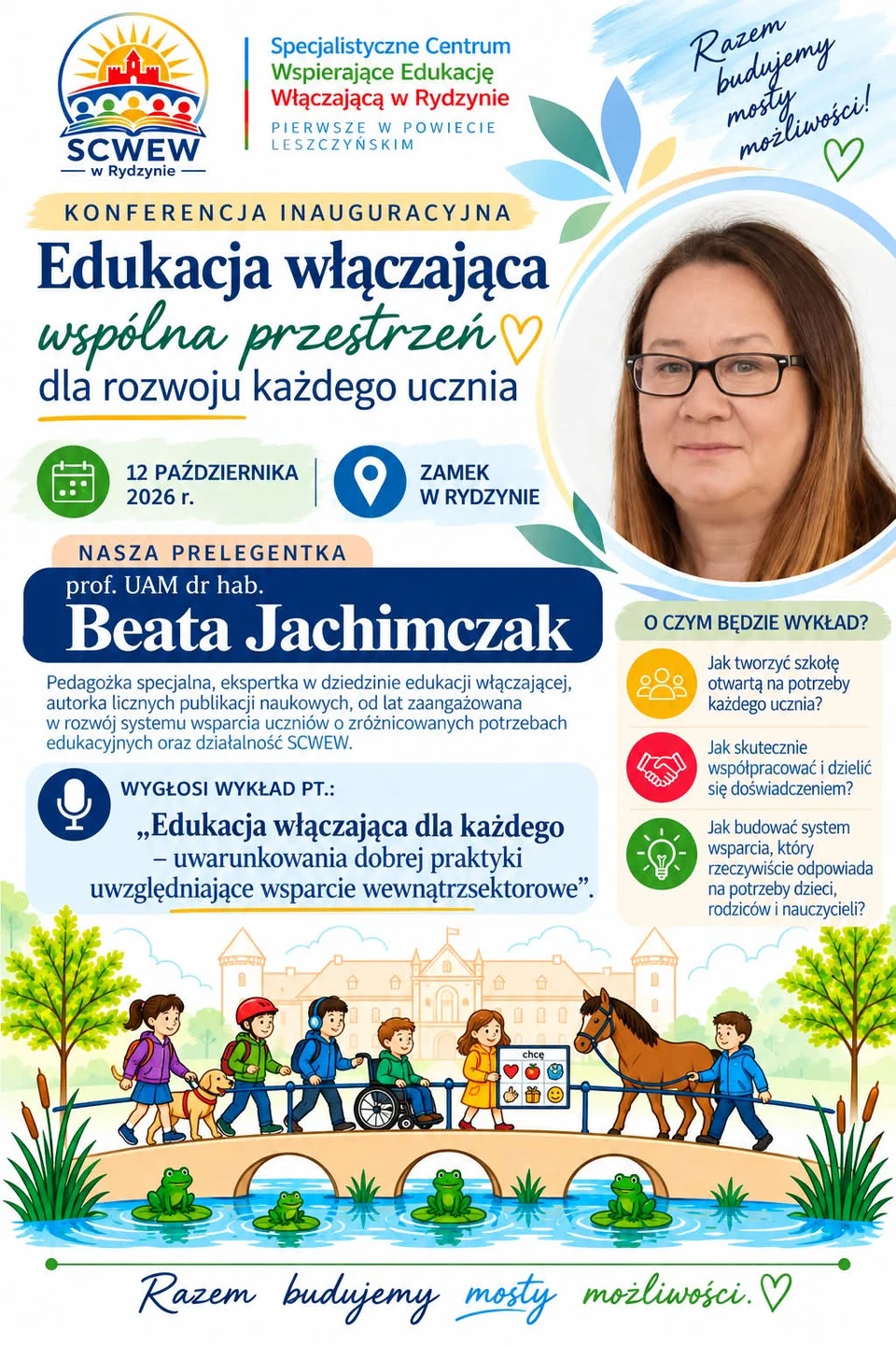 Konferencja o edukacji włączającej – 12 października w Rydzynie