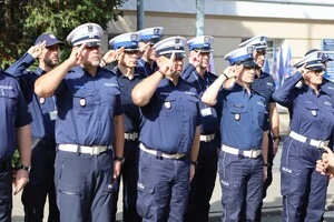 Policjanci pożegnali podkom. Natana Sieronia – minutą ciszy w całym kraju — zdjęcie 7