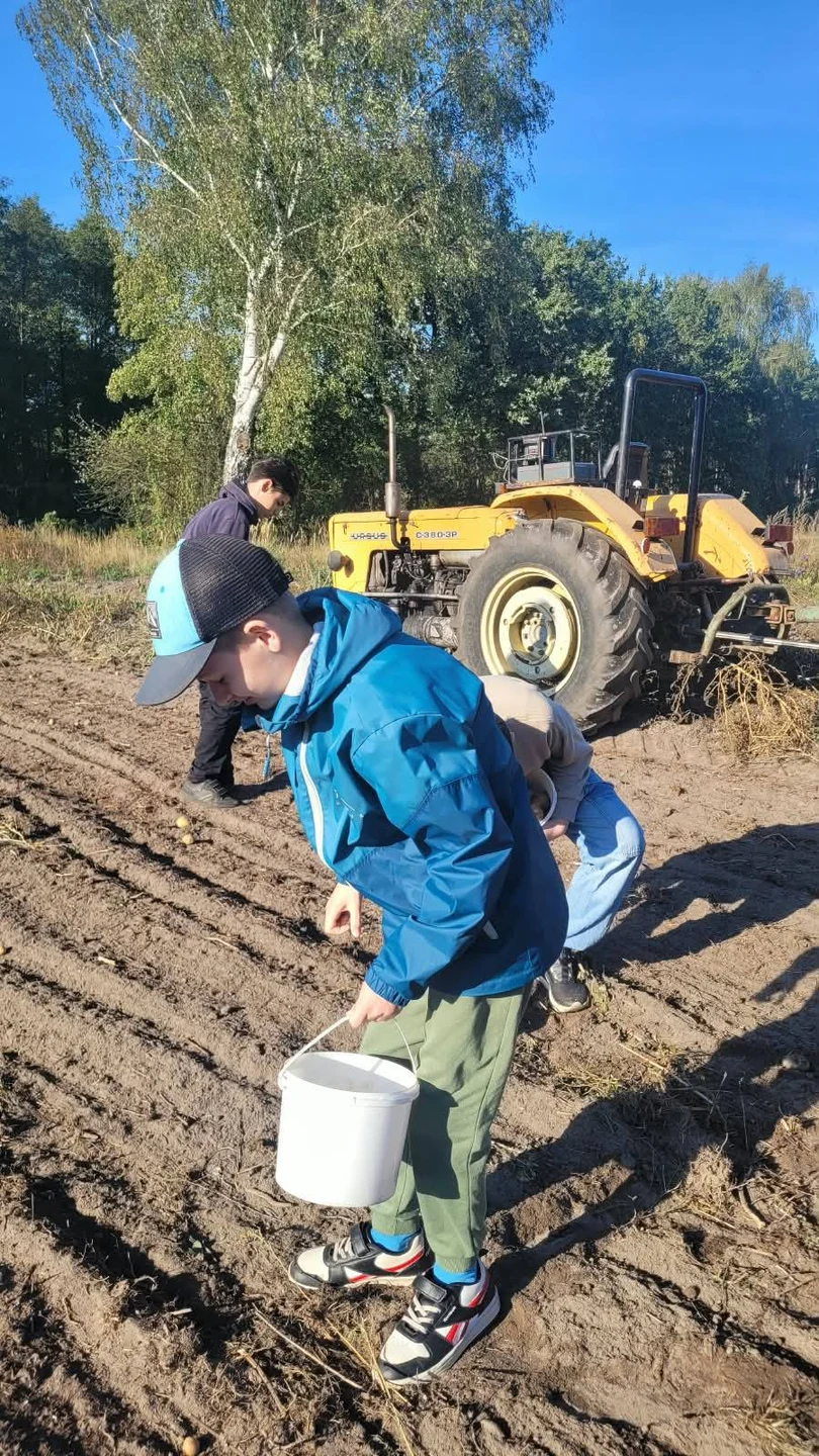 Uczniowie na wykopkach w Tarnowej Łące – lekcja tradycji w terenie — zdjęcie 47