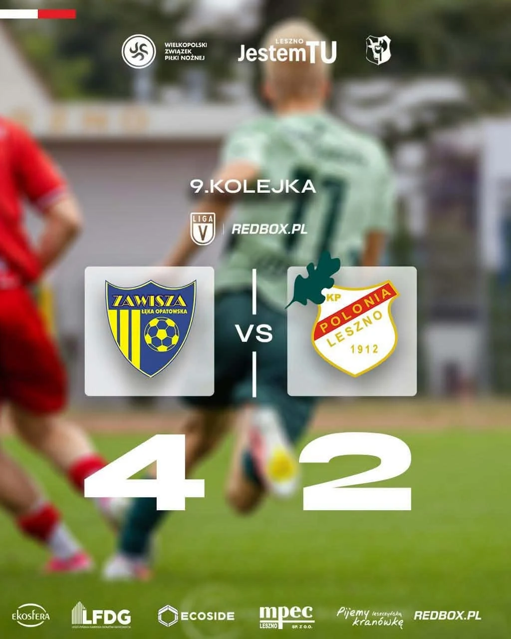 Prowadzili 2:0, przegrali 2:4 z Zawiszą w Łęce Opatowskiej