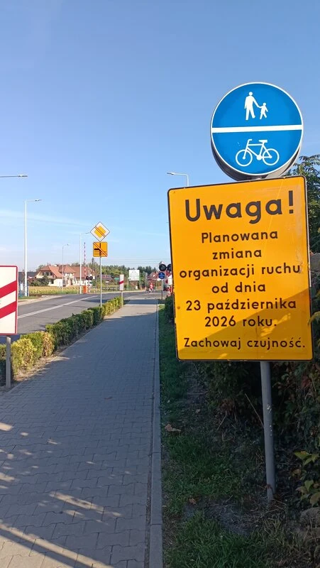 Zmiany organizacji ruchu w Bukówcu Górnym i Włoszakowicach