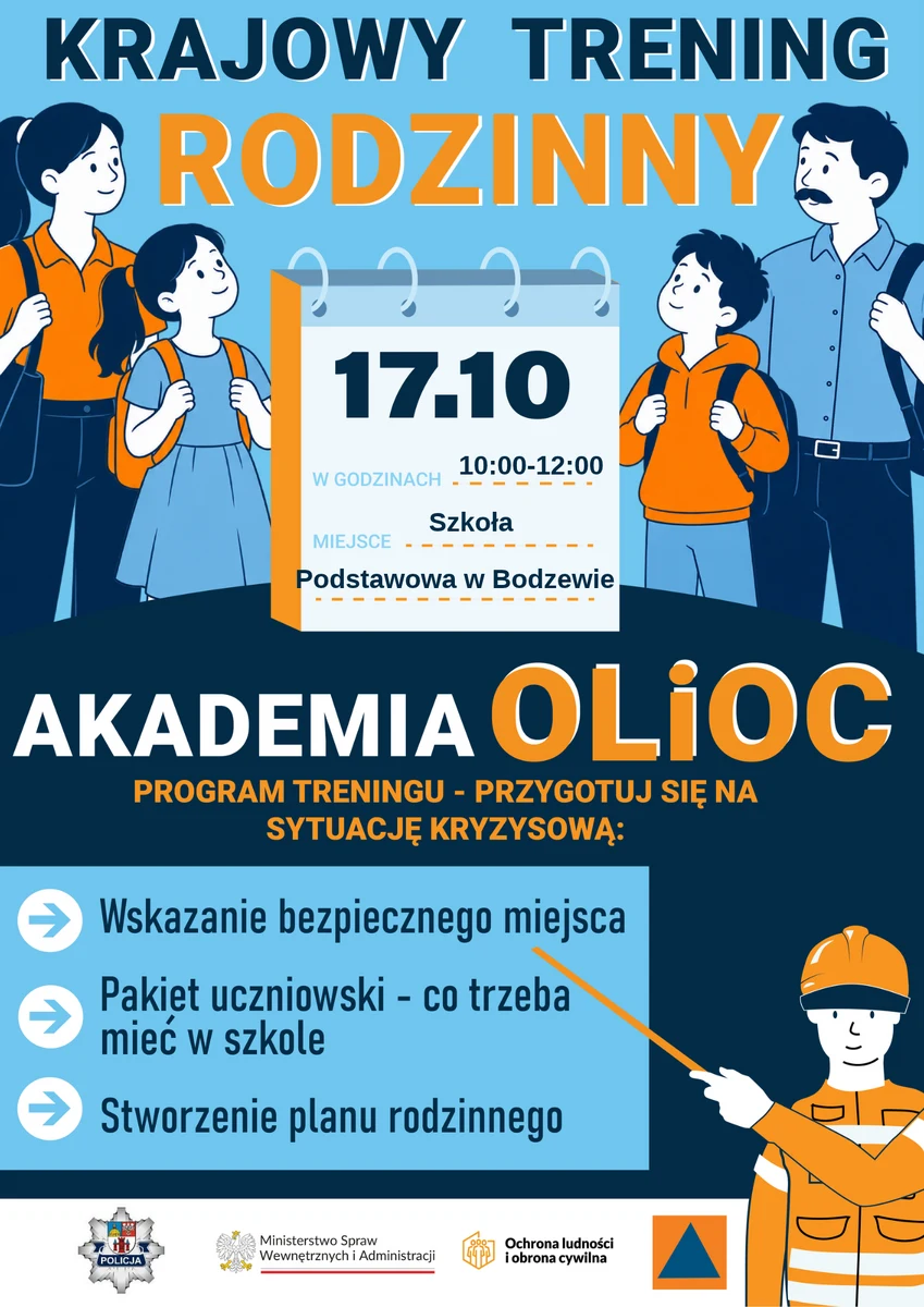 Krajowy Trening Rodzinny w Bodzewie – jutro ćwiczenia dla całych rodzin