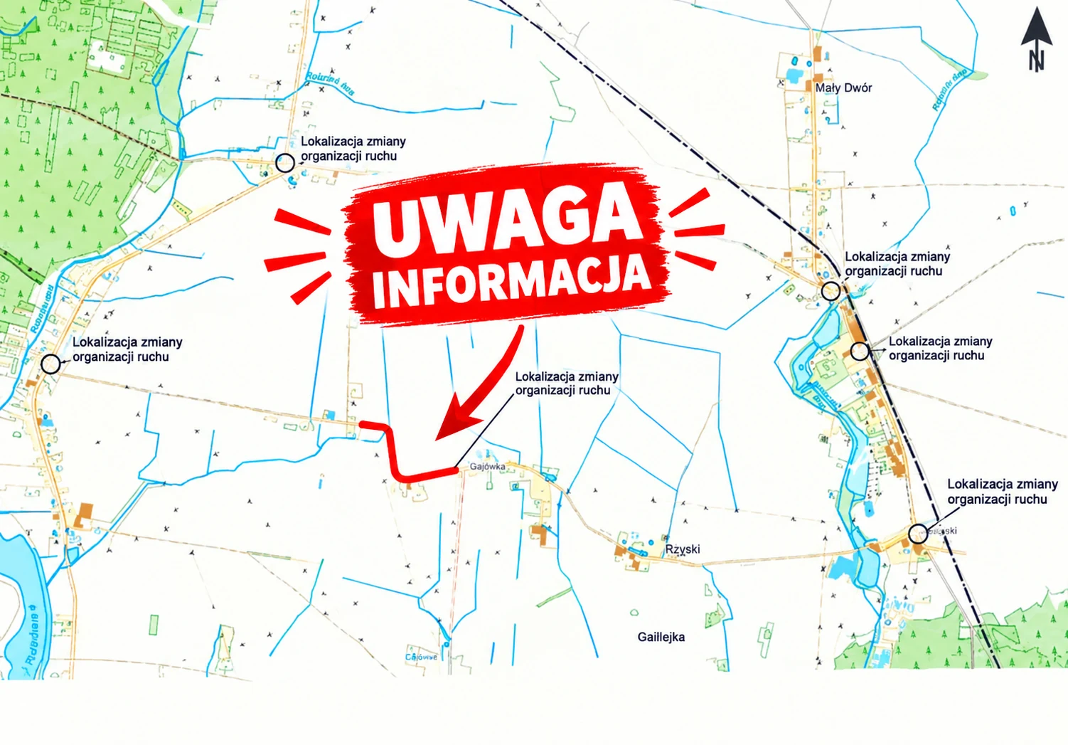 Uwaga kierowcy! Droga Tworzanice – Robczysko zostanie zamknięta