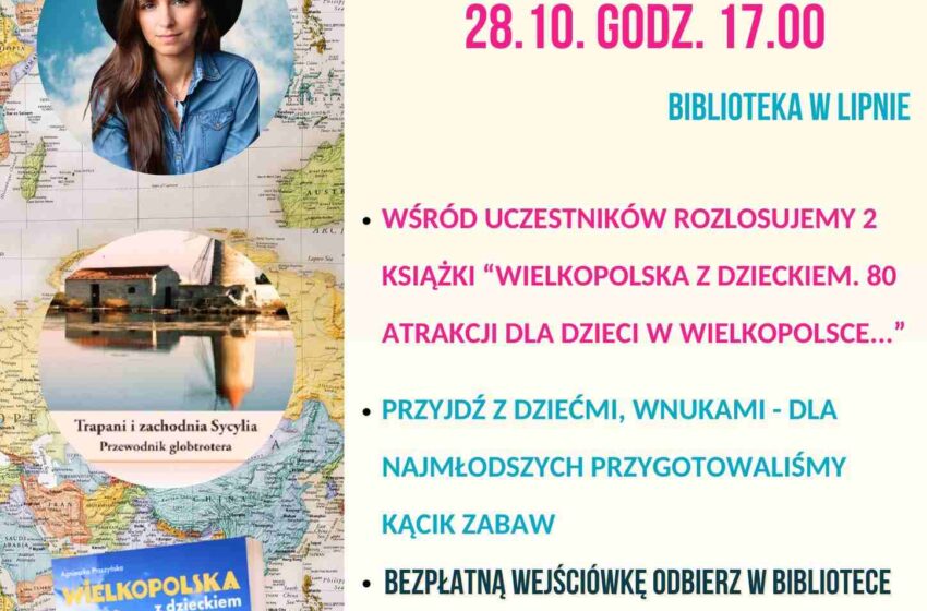  Spotkanie autorskie z Agnieszką Ptaszyńską w Bibliotece w Lipnie