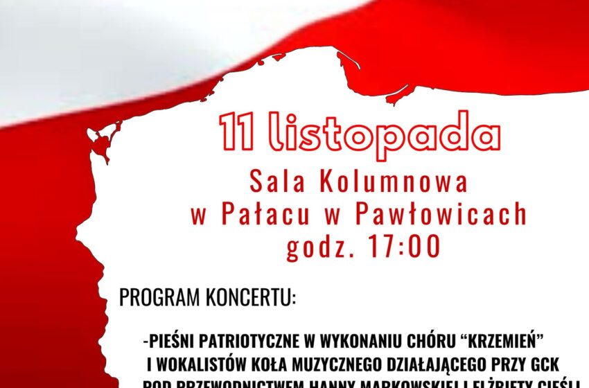  Koncert Niepodległościowy w Pałacu w Pawłowicach