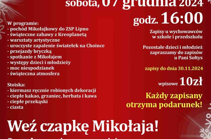  Mikołajki i Jarmark Bożonarodzeniowy w Lipnie