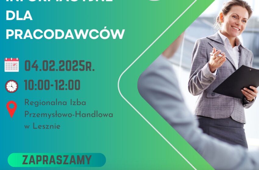  Krajowy Fundusz Szkoleniowy – Spotkanie Informacyjne dla Pracodawców