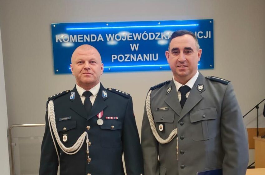  Uroczysta zbiórka w Poznaniu – awans dla leszczyńskiego policjanta