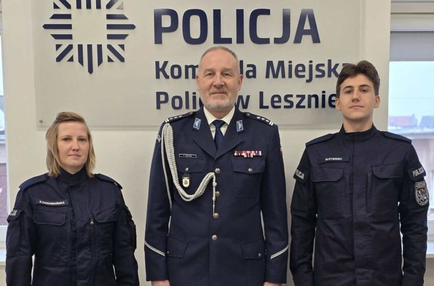  Nowi policjanci w leszczyńskiej Komendzie Policji