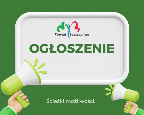  Powiat Leszczyński: Nabór ofert w otwartych konkursach na realizację zadań publicznych 2025