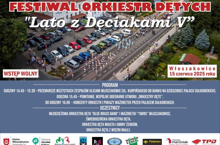 Włoszakowice ponownie zabrzmią orkiestrami! Festiwal „Lato z Dęciakami V”