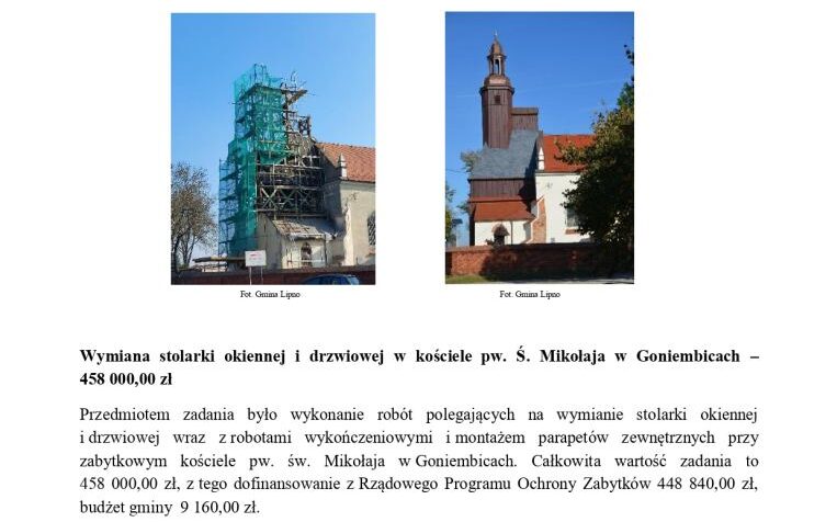 Gmina Lipno w 2024 roku – więcej mieszkańców, rekordowe inwestycje i niższy deficyt