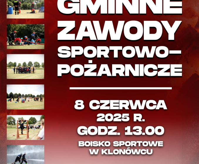 Gminne Zawody Sportowo–Pożarnicze w Gminie Lipno już 8 czerwca!