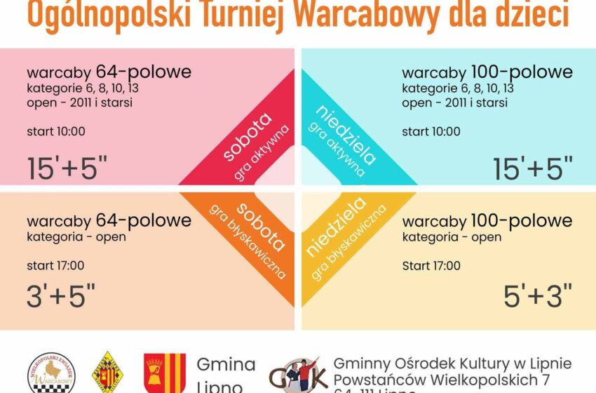 Warcabowe Mistrzostwa Wielkopolski w Lipnie – dwa dni pełne emocji!