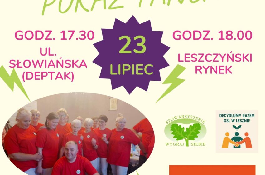 Leszczyńscy seniorzy zapraszają na pokaz tańca w centrum miasta