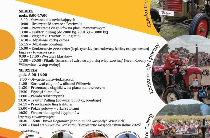  Zabytkowe traktory znów zawitają do Wilkowic! XXIII Międzynarodowy Festiwal