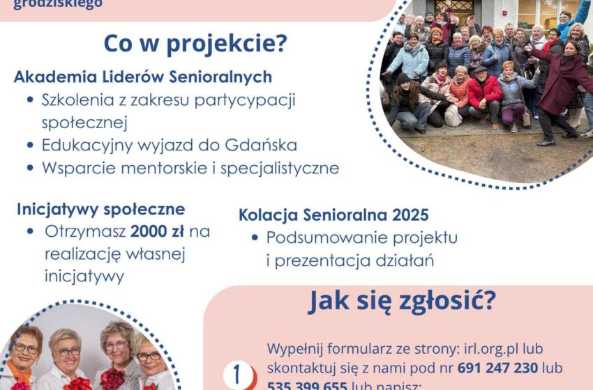 Fundacja IRL zaprasza seniorów do udziału w projekcie „Obecność”