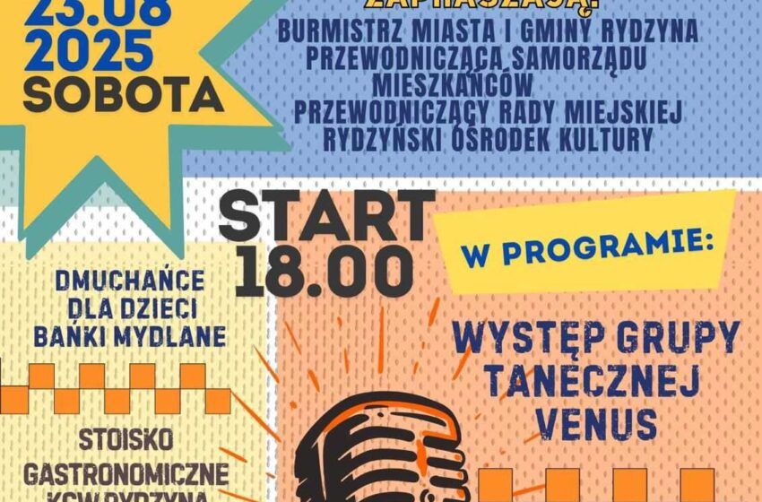  Zakończenie lata w Rydzynie – zespół Emaro i atrakcje na rynku