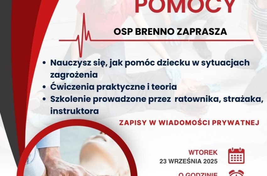 OSP Brenno zaprasza na szkolenie z pierwszej pomocy