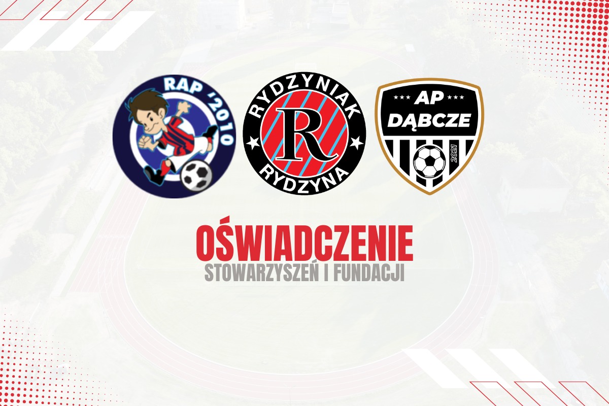 OŚWIADCZENIE Stowarzyszeń i Fundacji Piłkarskich Gminy Rydzyna