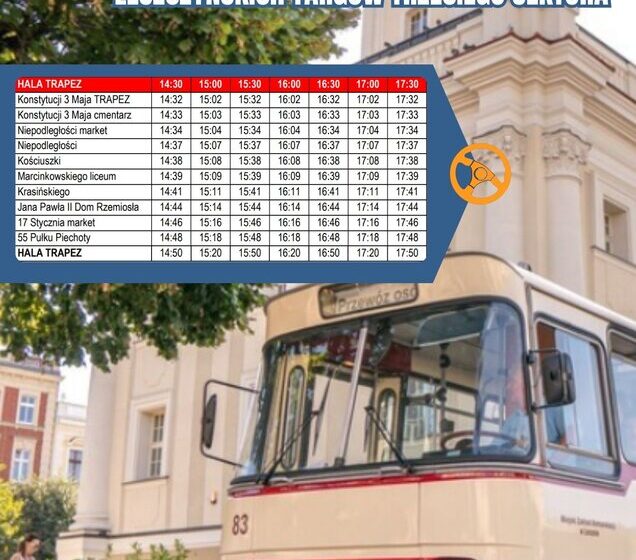 Bezpłatny przejazd zabytkowym autobusem w Lesznie