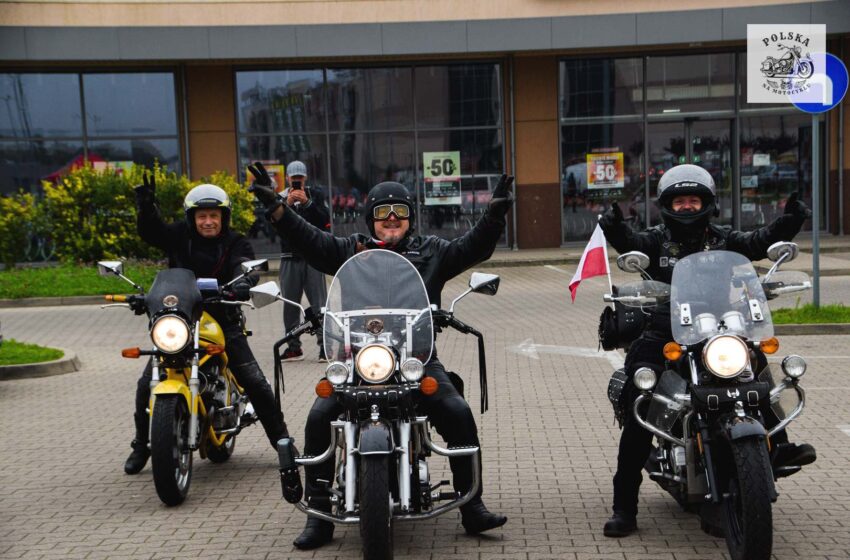 Motocyklowa niedziela w Lesznie mimo deszczu. Rajd pełen pasji