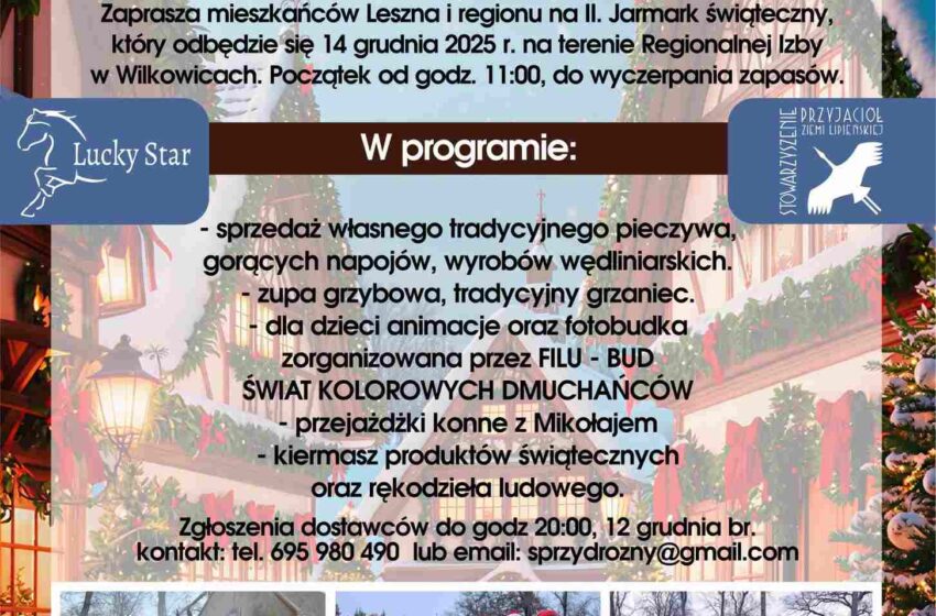  II Jarmark Bożonarodzeniowy w Wilkowicach już 14 grudnia
