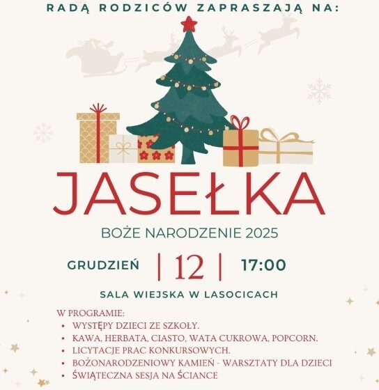  Jasełka w Lasocicach 2025. Szkoła Podstawowa zaprasza