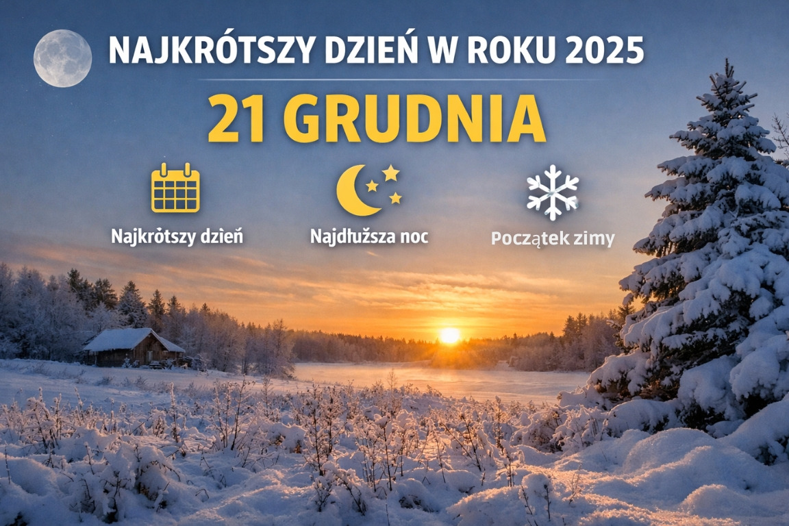 Najkrótszy dzień w roku 2025 – kiedy wypada?