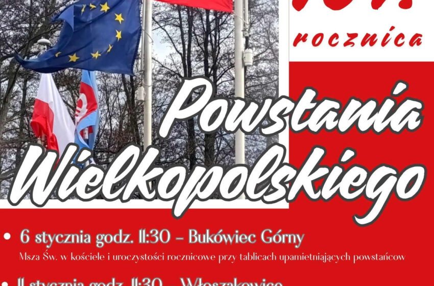  Obchody 107. rocznicy Powstania Wielkopolskiego w gminie Włoszakowice