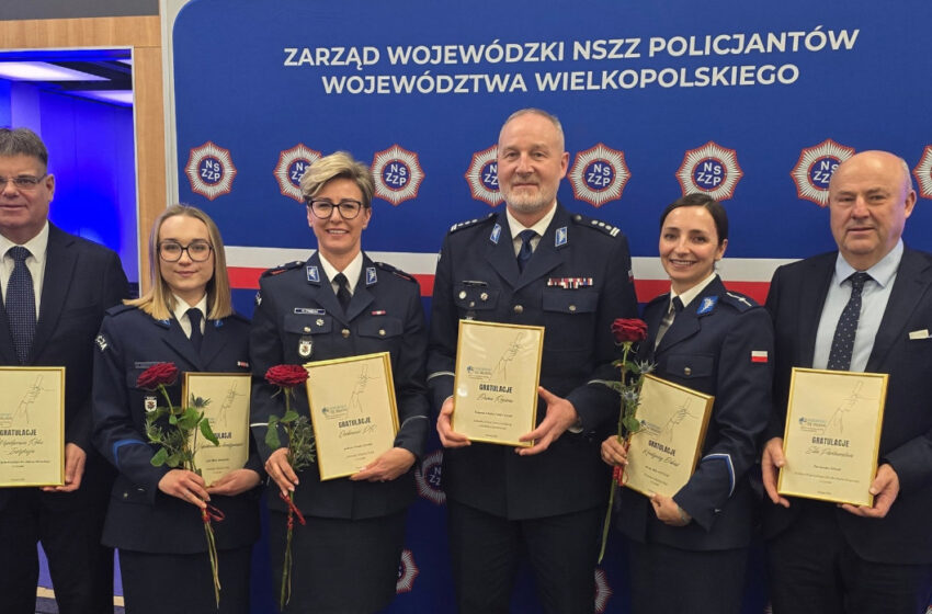  Komendant Miejski Policji w Lesznie podziękował wyróżnionym
