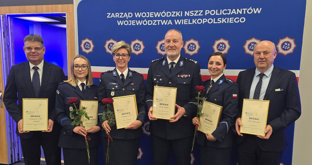 Komendant Miejski Policji w Lesznie podziękował wyróżnionym