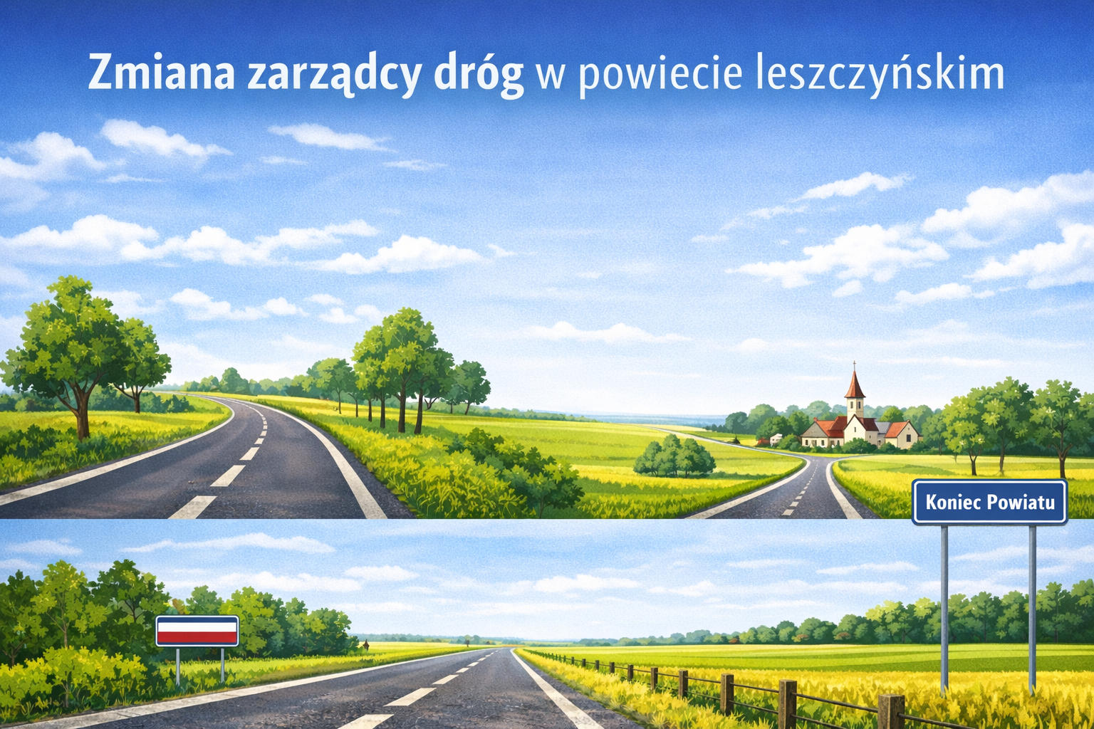 Zmiana statusu dróg w powiecie leszczyńskim