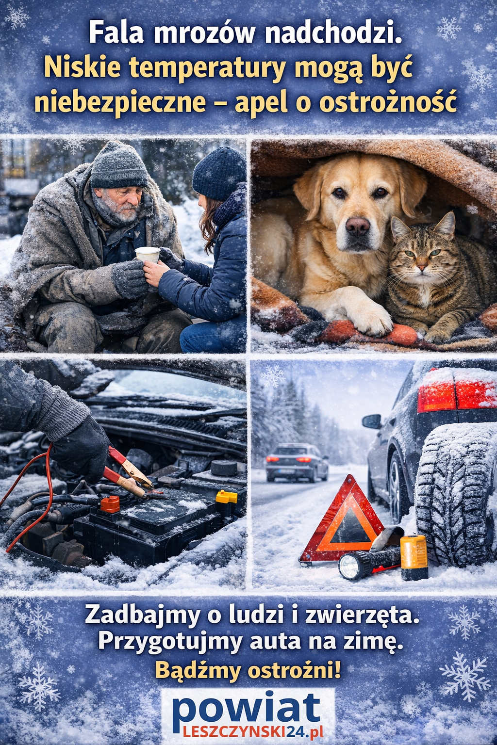 Niskie temperatury mogą być niebezpieczne – apel o ostrożność