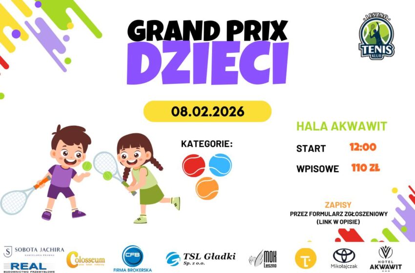  Turniej tenisowy skierowany do najmłodszych adeptów tej dyscypliny