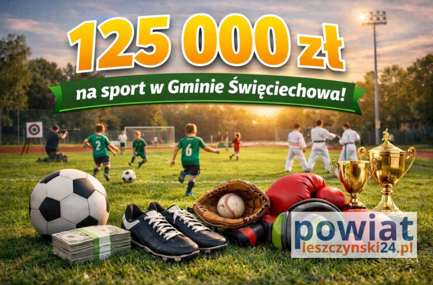  Gmina Święciechowa wspiera sport w 2026 roku!