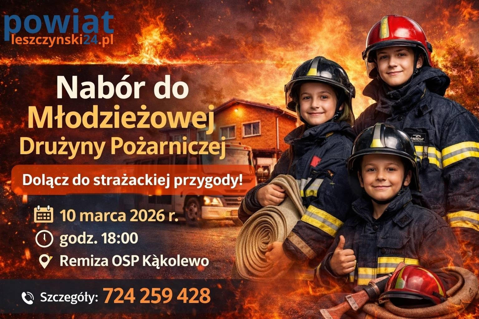 Nabór do Młodzieżowej Drużyny Pożarniczej w Kąkolewie