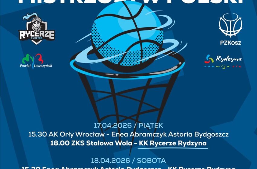 Plakat Ćwierćfinałów Mistrzostw Polski U13M w Rydzynie