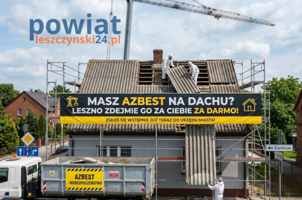 Darmowe usuwanie azbestu w Lesznie! Miasto pokryje koszty demontażu, transportu i utylizacji w 2026 roku. Sprawdź, jak złożyć wstępne zgłoszenie już teraz.