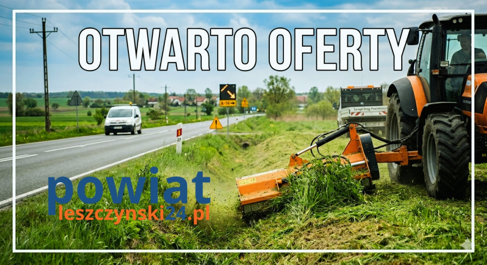 Otwarcie ofert ZDP Leszno koszenie traw 2026
