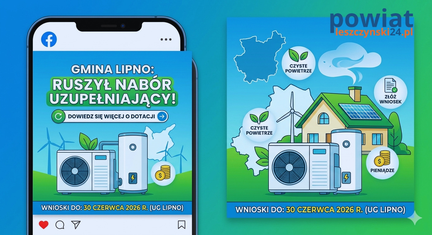 Gmina Lipno: Ruszył uzupełniający nabór na wymianę pieców