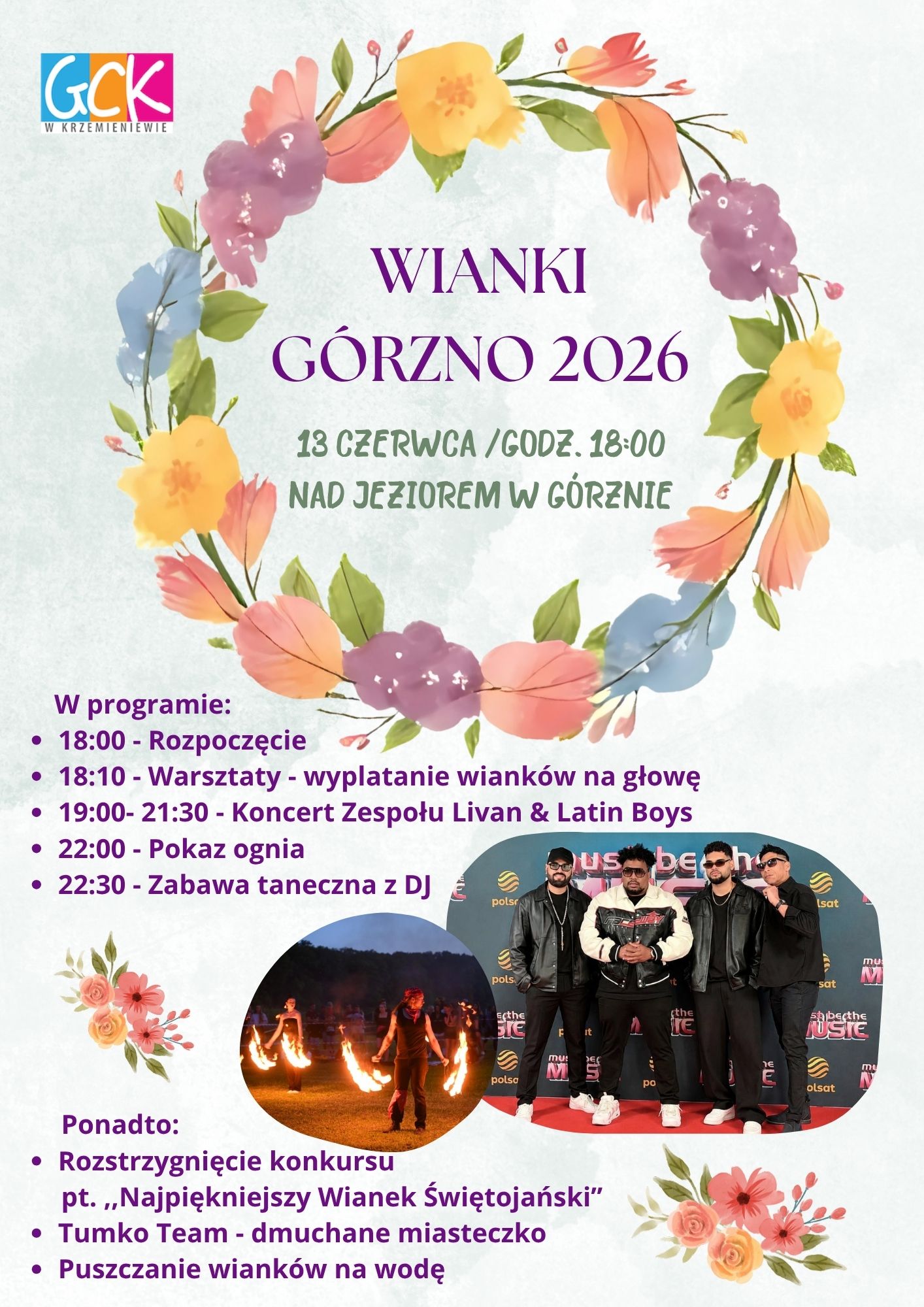 Wianki Górzno 2026 program imprezy